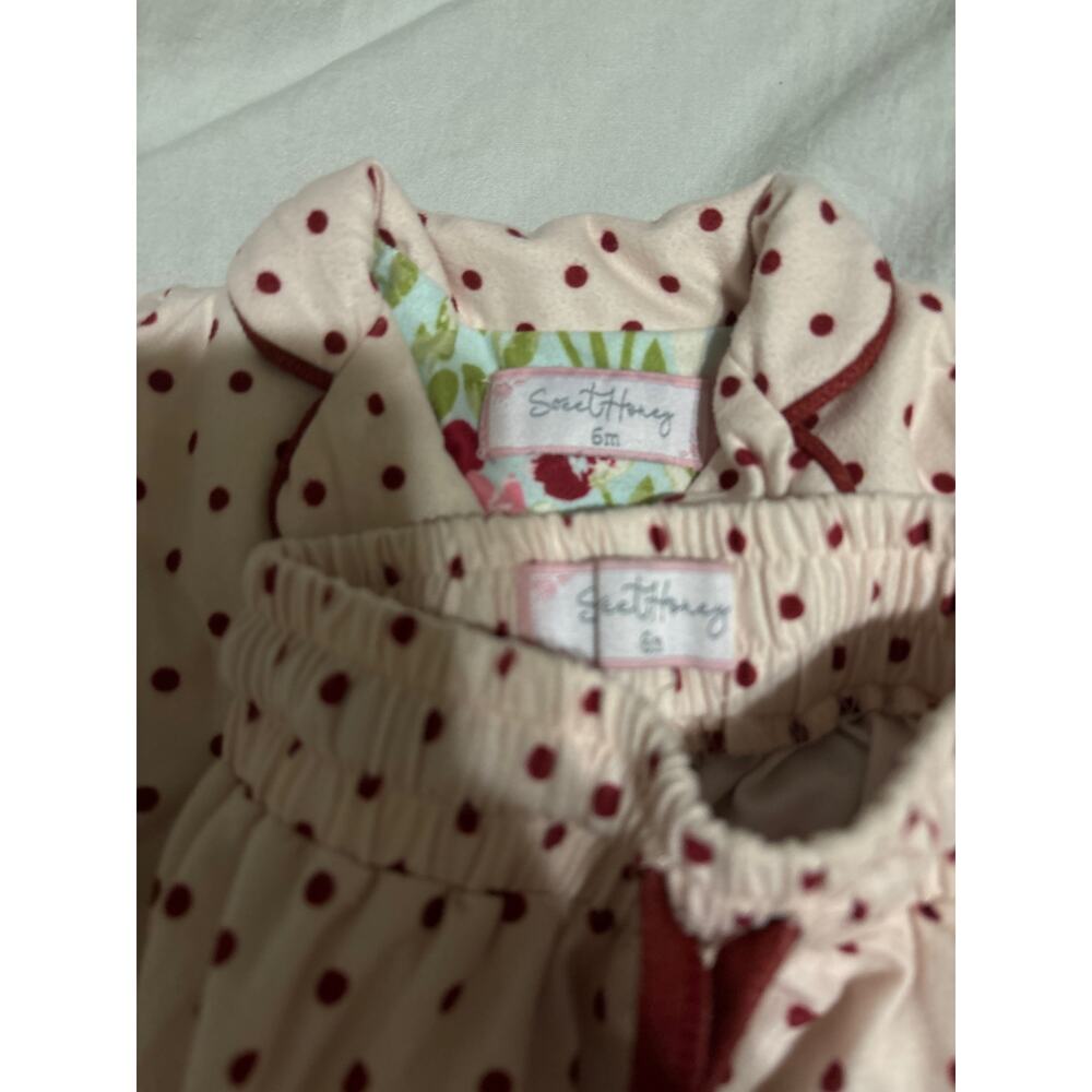 Sweet Honey Pajamas Pijamas Polka Dot 6 months - Picture 2 of 3
